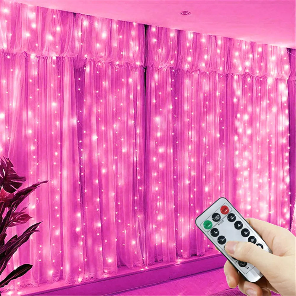 USB Fairy Curtain String Lights – Indoor & Outdoor