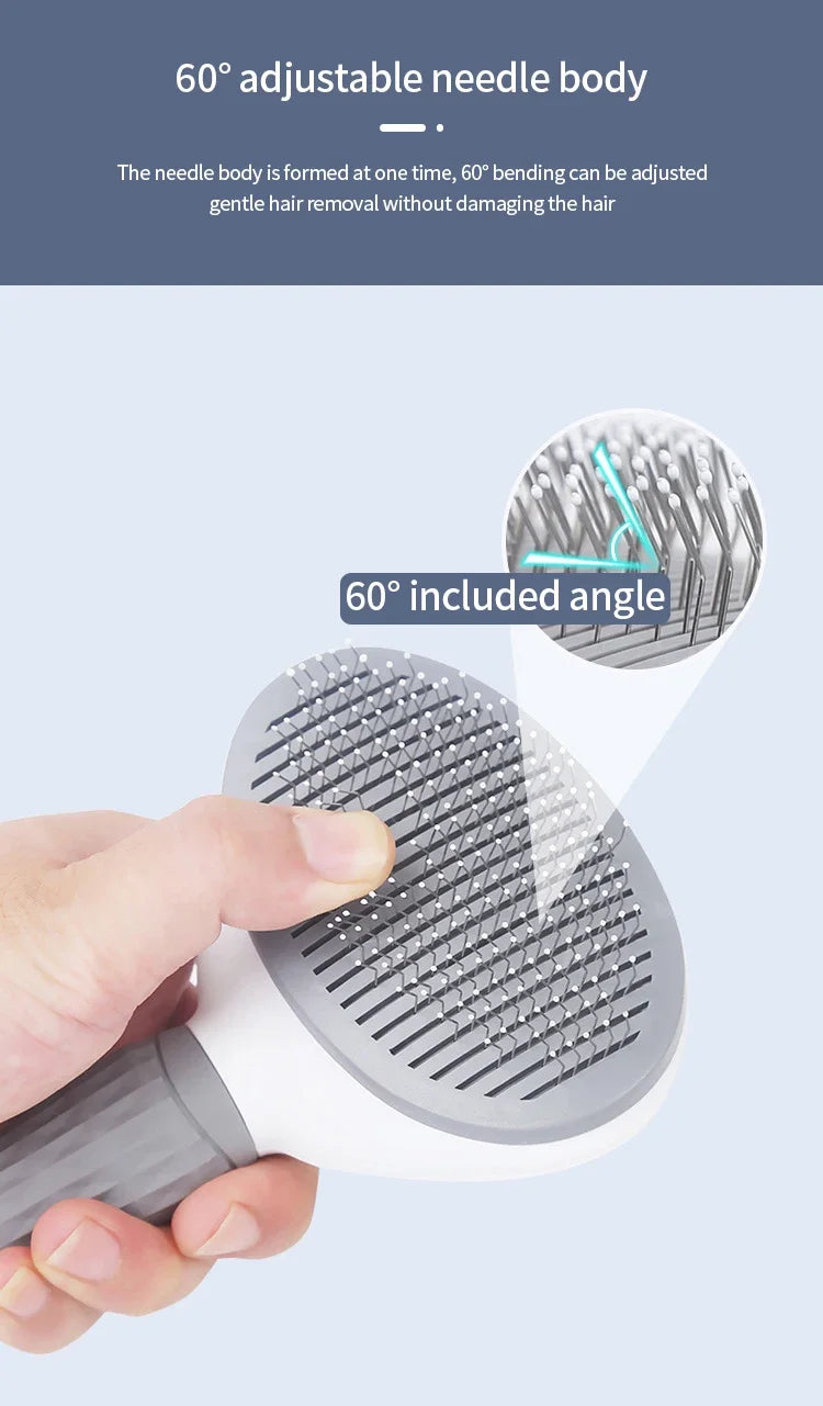 Stainless Steel Pet Grooming Comb – Long Hair Cat & Dog