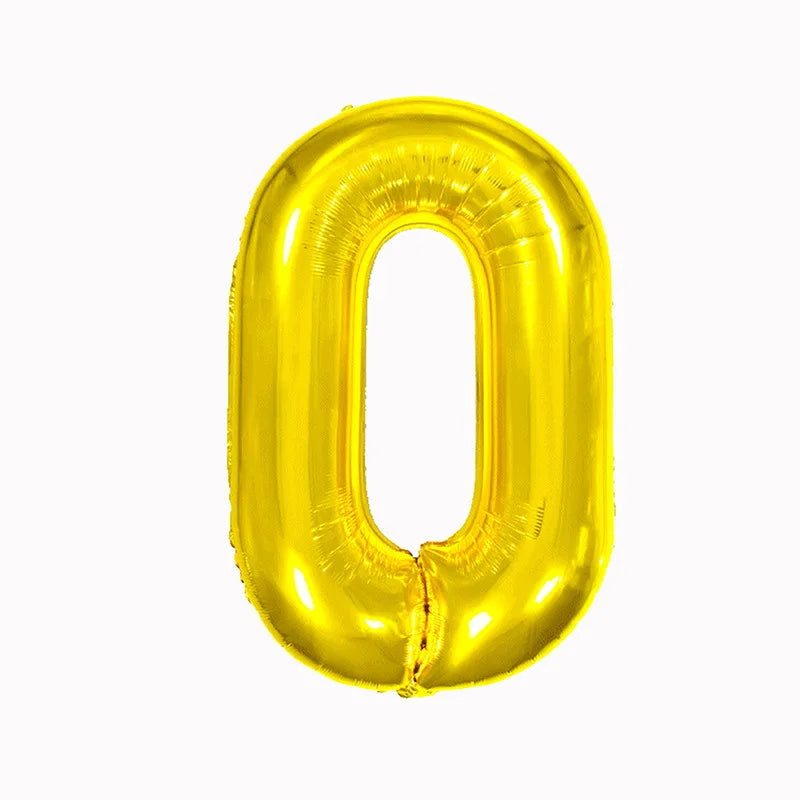 Large Gold Foil Letter Balloons – A-Z Party Decoration