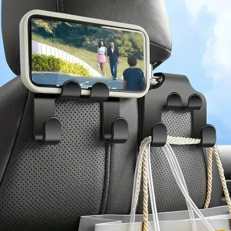 Car Headrest Phone Holder – Universal Back Seat Mount