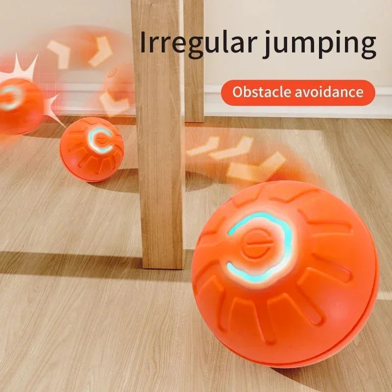 Auto-Moving Bounce Ball — USB Rechargeable Pet Toy