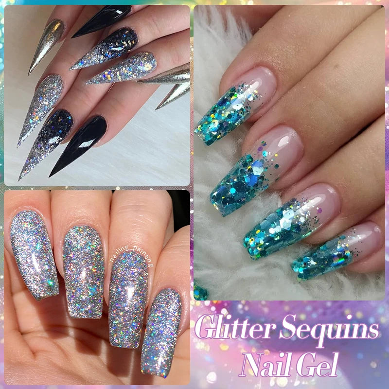 Glitter Gel Nail Polish – UV/LED Soak-Off, 7ml
