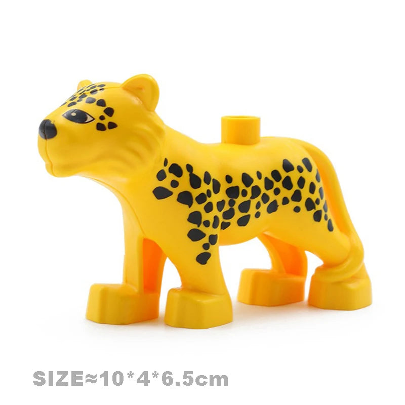Farm Animal Building Blocks Set – Cat, Dog, Pig & Rabbit
