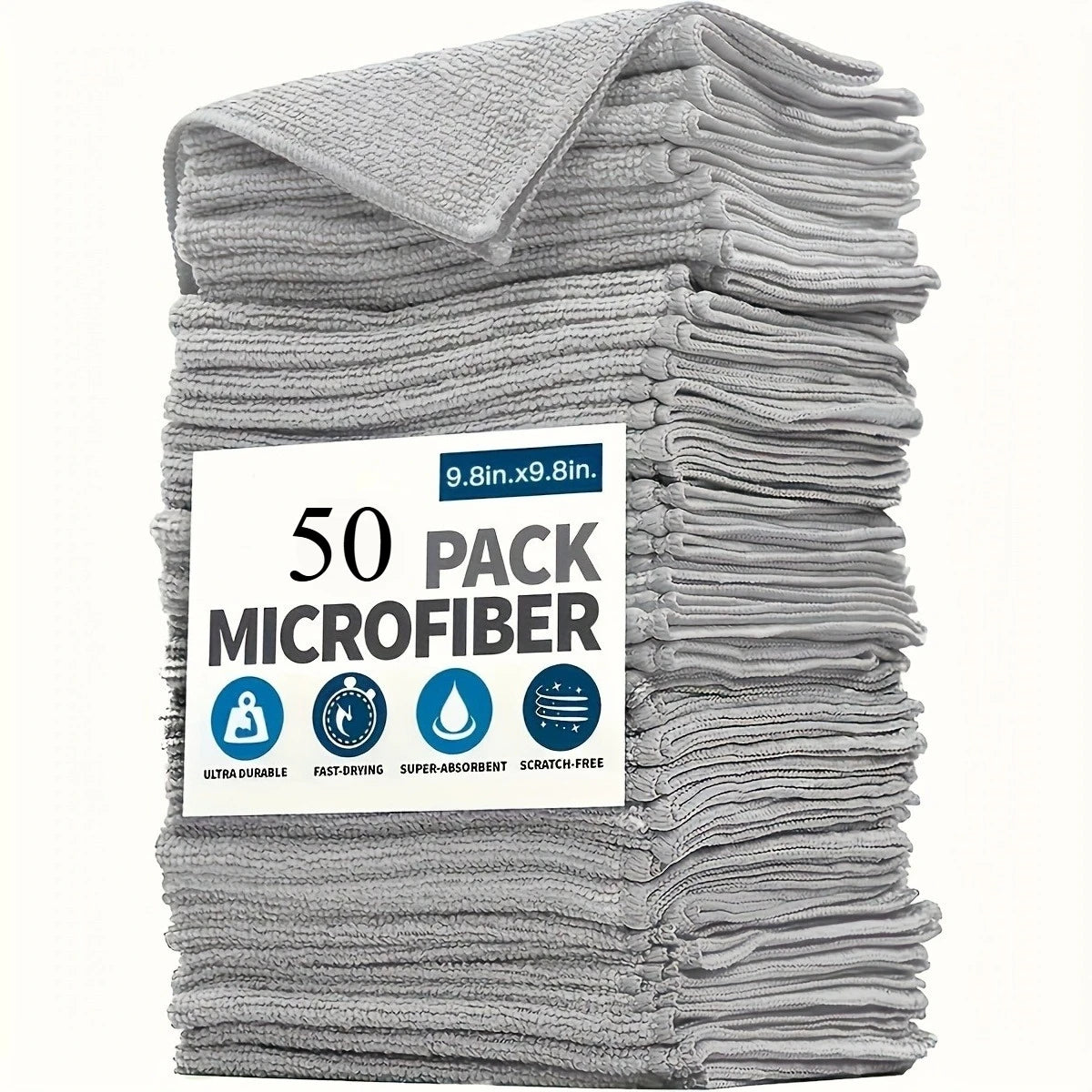 Microfiber Kitchen Towels – Ultra Absorbent (Set of 5–20)