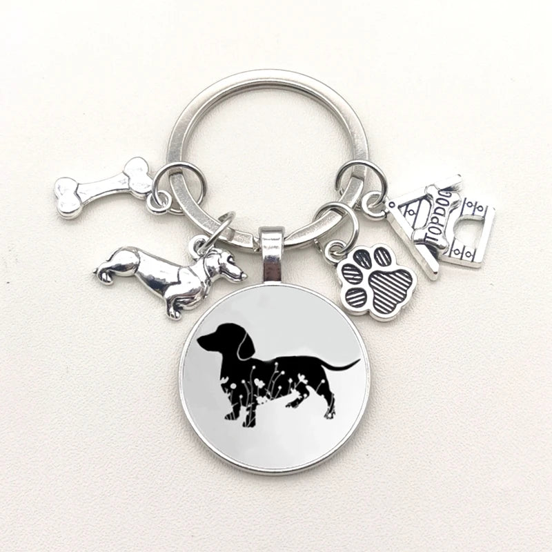 Dachshund Love Keychain – Cute Dog Gift