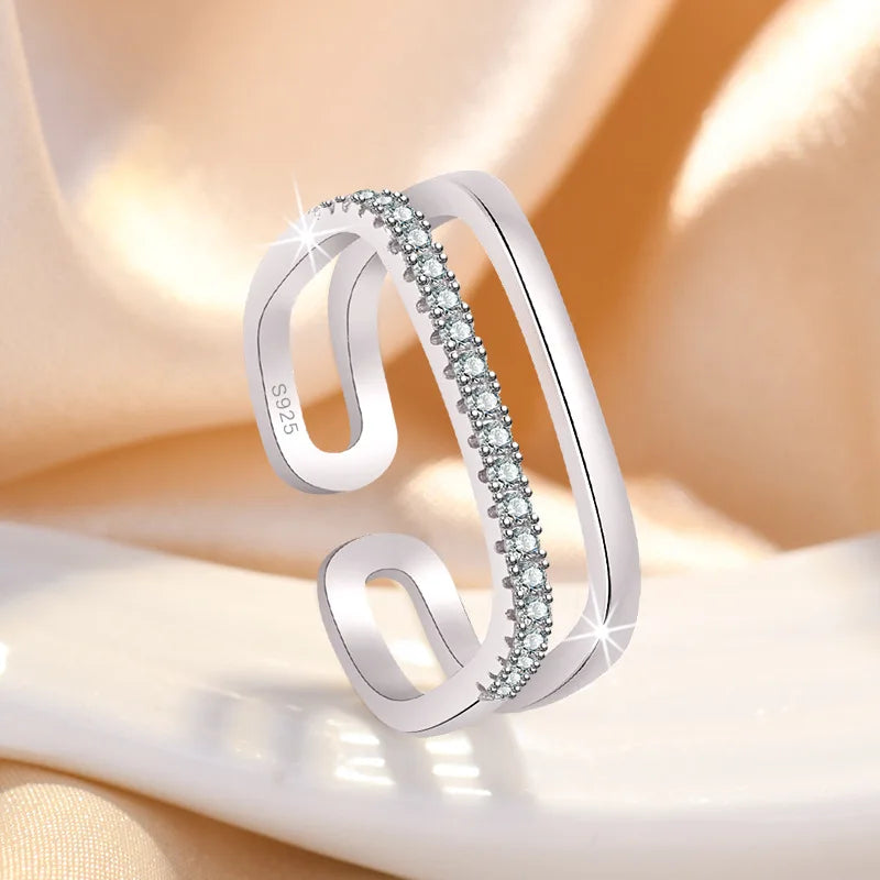 Sterling Silver Heart Ring – AAA Zircon, Women’s