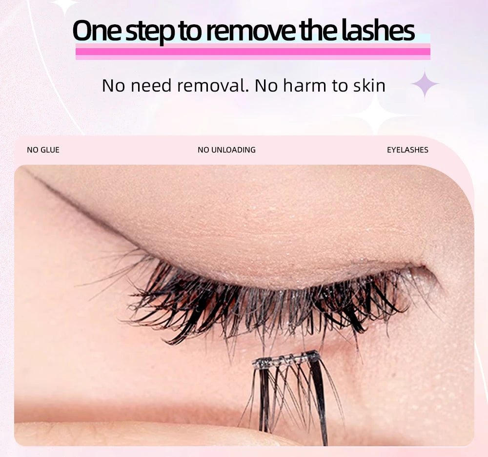Glue-Free False Eyelash Clusters – Reusable DIY Lashes