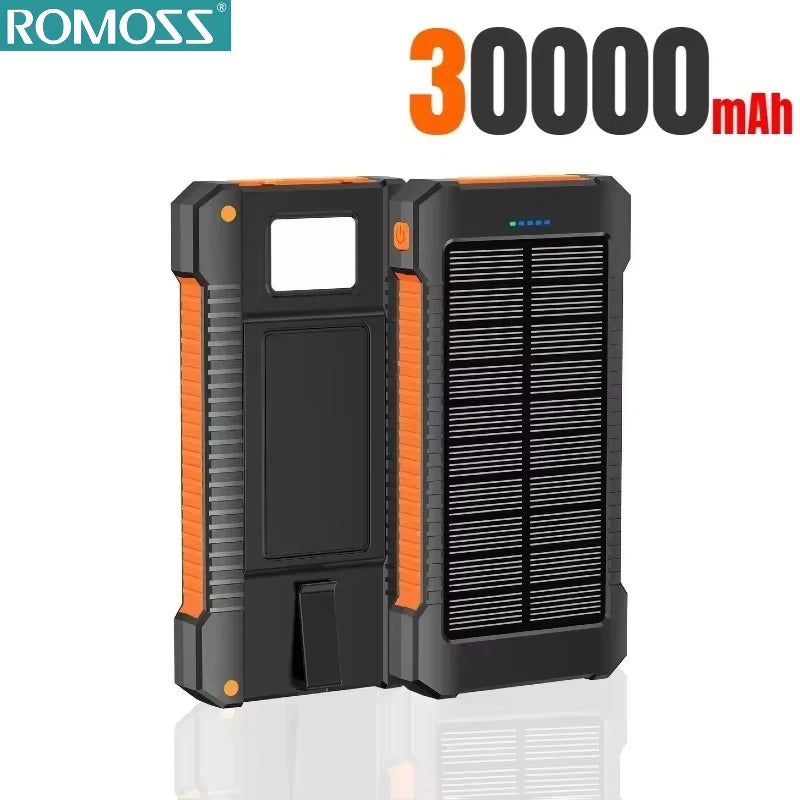 ROMOSS Solar Power Bank — 120W, 500000mAh, Fast Charging