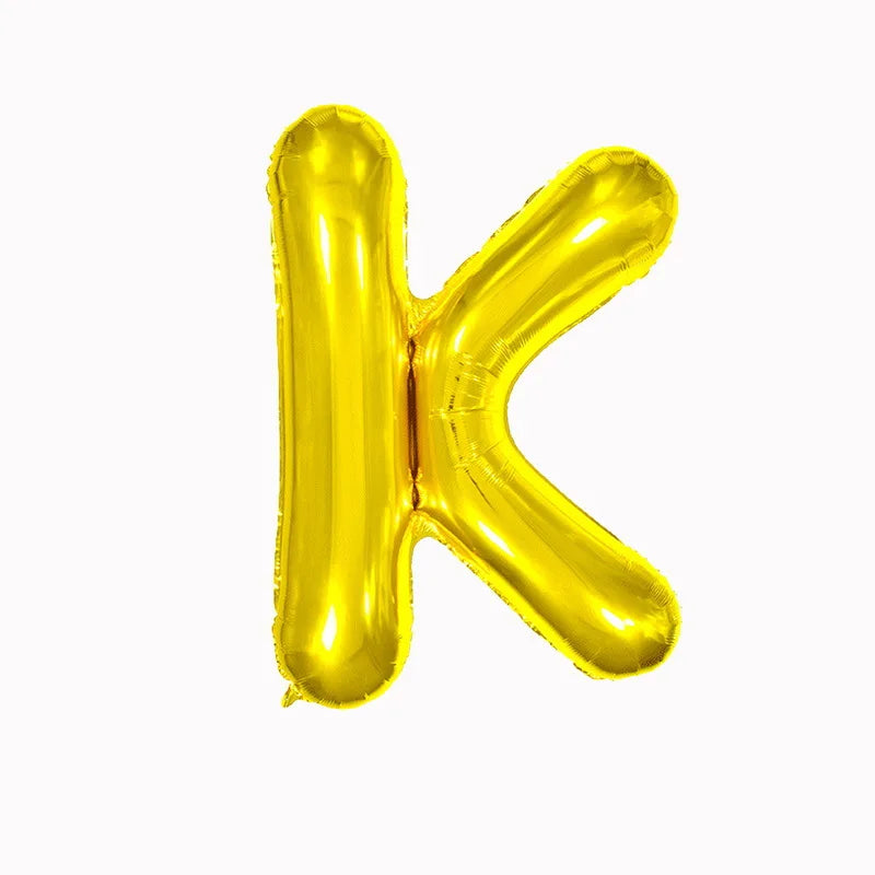 Large Gold Foil Letter Balloons – A-Z Party Decoration