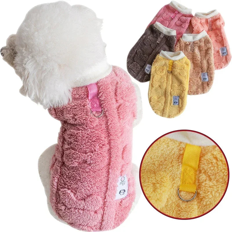 Fleece Dog Sweater – Warm Winter Pullover for Small Dogs