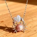 Pearl Crab Pendant Necklace – Elegant Choker for Women
