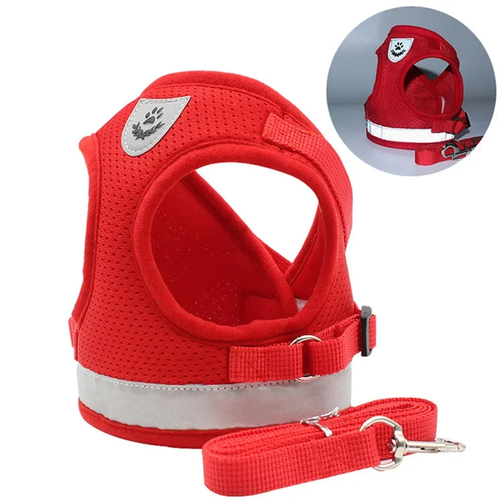 Escape-Proof Cat Harness – Reflective Vest with Leash