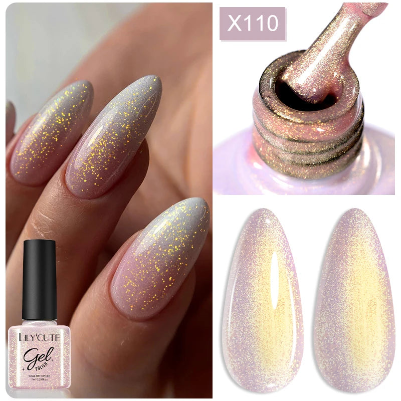 Magnetic Glitter Gel Nail Polish – UV/LED Cat Eye Effect