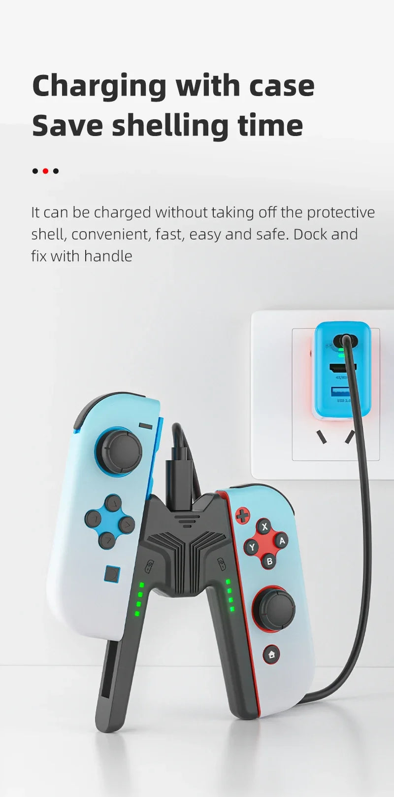 Nintendo Switch Charging Grip – Joycon Controller Stand