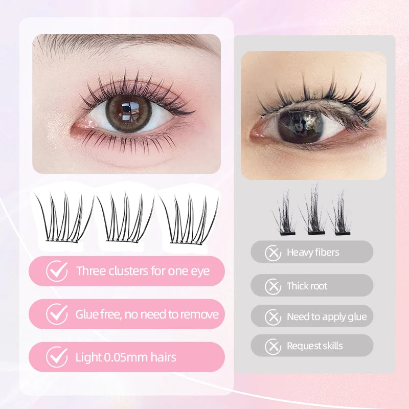Glue-Free False Eyelash Clusters – Reusable DIY Lashes