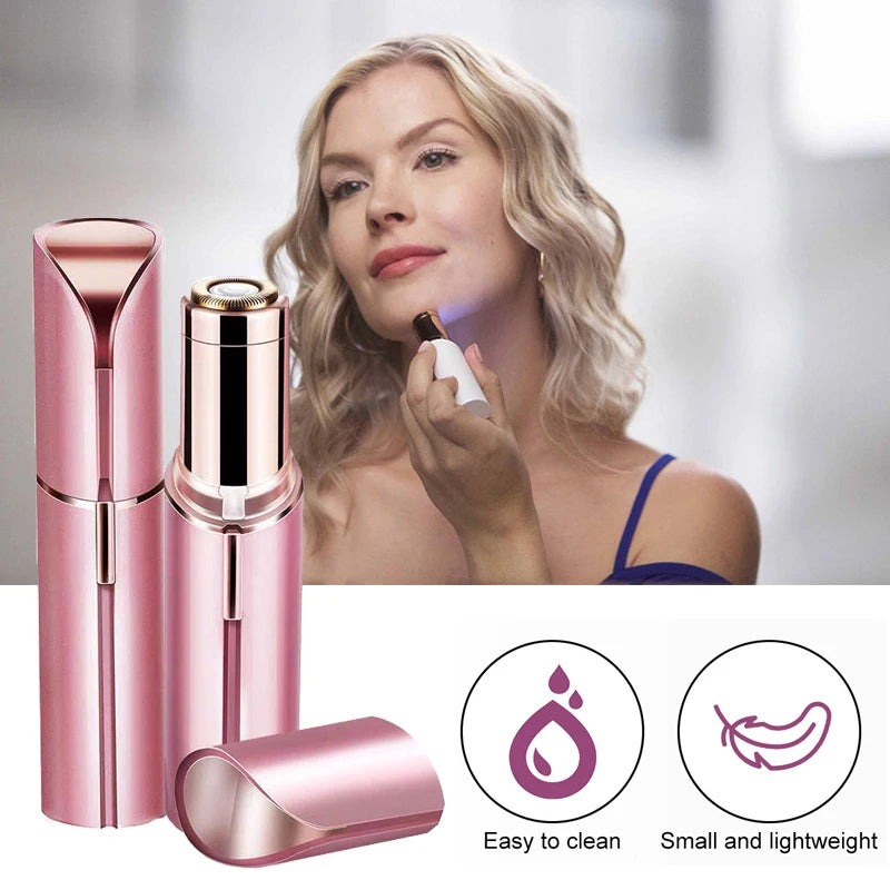 Painless Electric Facial Hair Remover – Eyebrow, Lip & Bikini Trimmer for Women