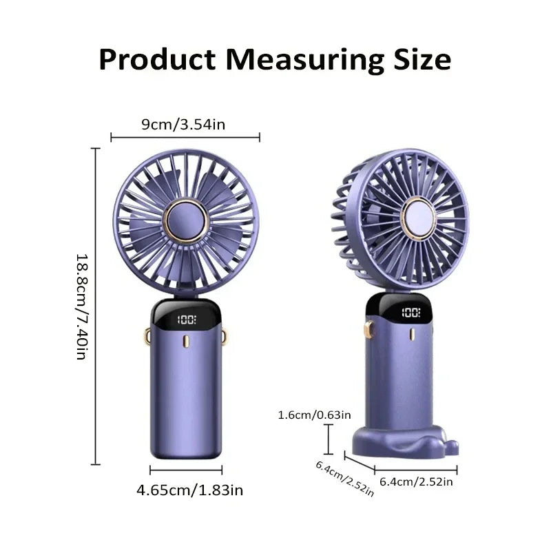 Trendify™ Ultra-Cool Portable Neck Fan with Digital Display