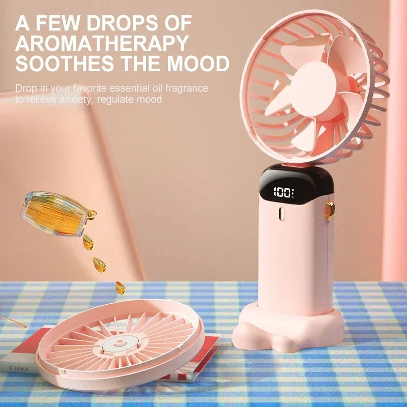 Trendify™ Ultra-Cool Portable Neck Fan with Digital Display