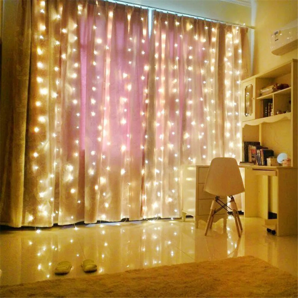 USB Fairy Curtain String Lights – Indoor & Outdoor