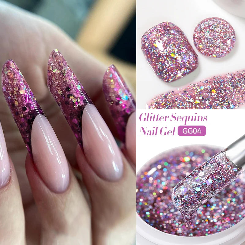 Glitter Gel Nail Polish – UV/LED Soak-Off, 7ml