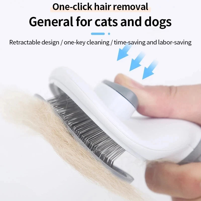Stainless Steel Pet Grooming Comb – Long Hair Cat & Dog
