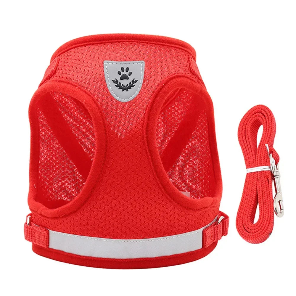 Escape-Proof Cat Harness – Reflective Vest with Leash