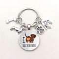 Dachshund Love Keychain – Cute Dog Gift