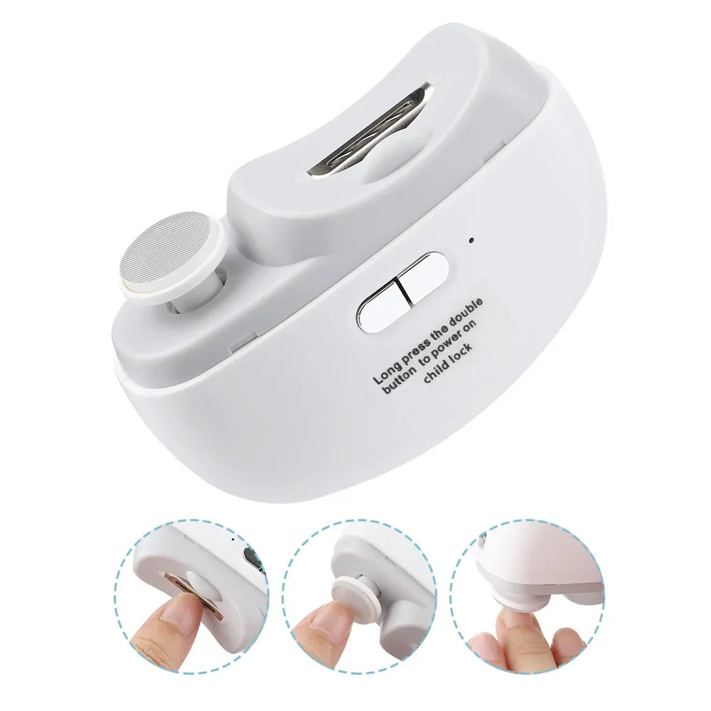 Electric Nail Clipper – Rechargeable Trimmer with Light