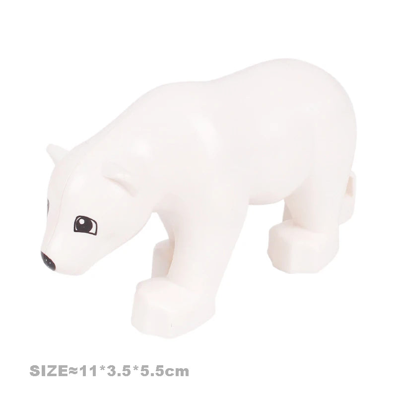 Farm Animal Building Blocks Set – Cat, Dog, Pig & Rabbit
