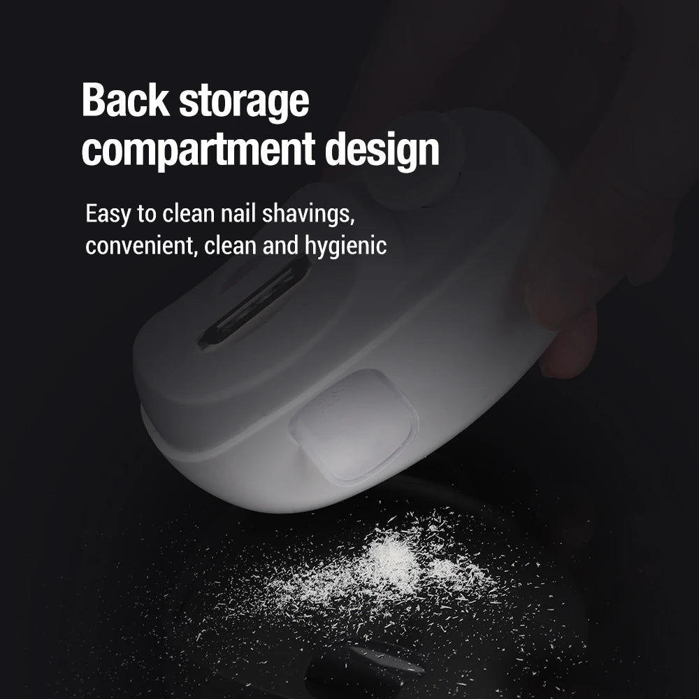 Electric Nail Clipper – Rechargeable Trimmer with Light