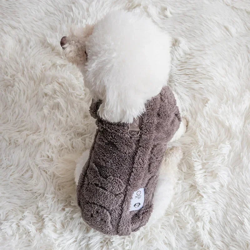Fleece Dog Sweater – Warm Winter Pullover for Small Dogs