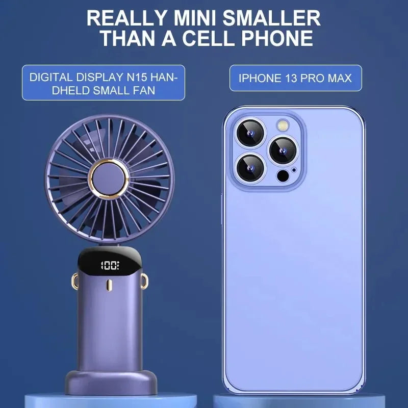 Trendify™ Ultra-Cool Portable Neck Fan with Digital Display