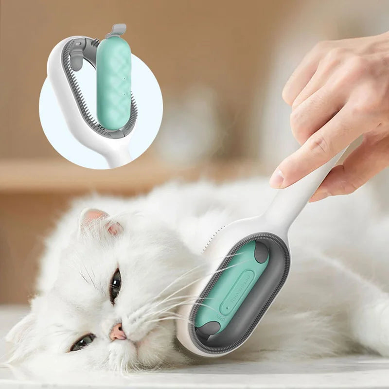 Pet Hair Removal Comb with Wipes – Grooming Brush