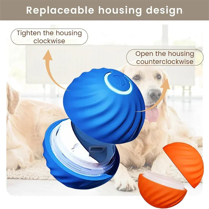 Auto-Moving Bounce Ball — USB Rechargeable Pet Toy