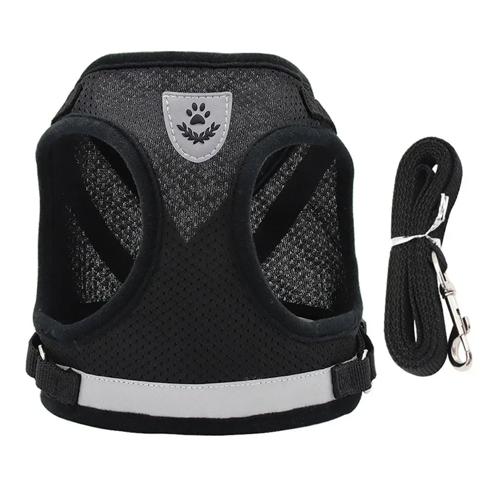 Escape-Proof Cat Harness – Reflective Vest with Leash