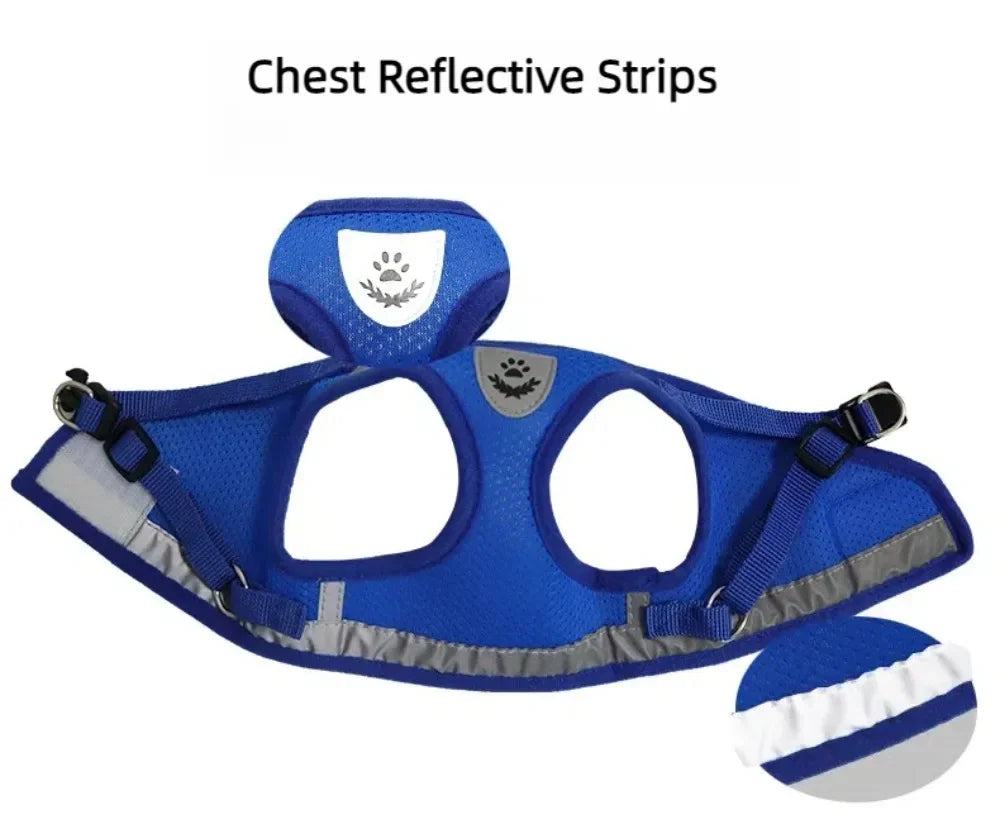 Escape-Proof Cat Harness – Reflective Vest with Leash
