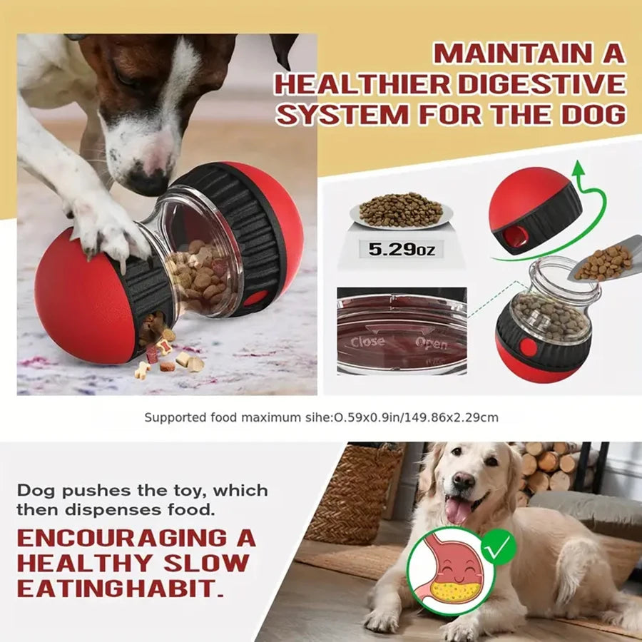 Dog Snack Dispenser Toy – Slow Feeder Interactive Ball