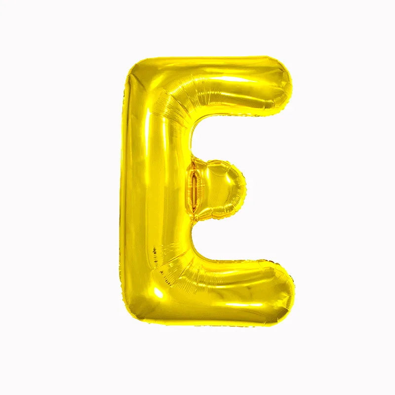 Large Gold Foil Letter Balloons – A-Z Party Decoration