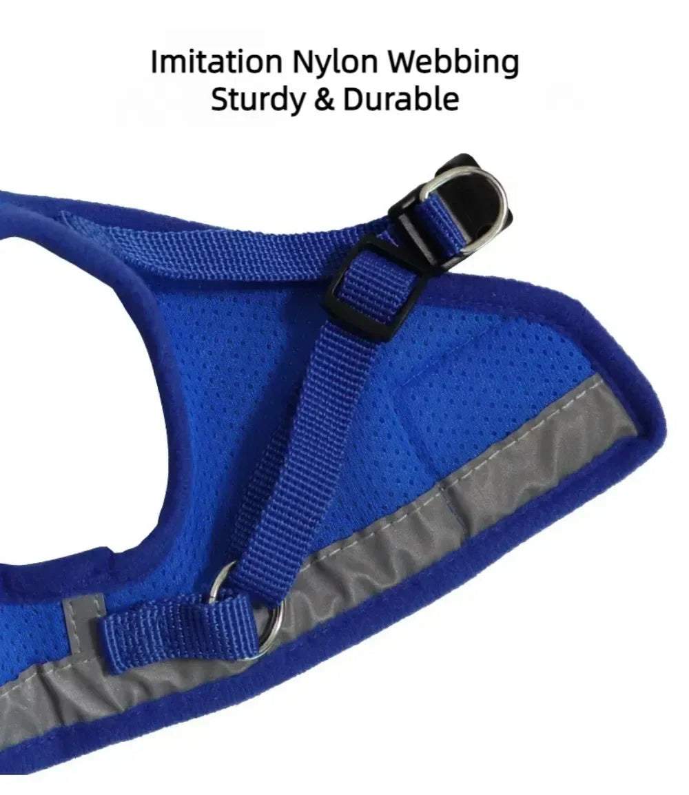 Escape-Proof Cat Harness – Reflective Vest with Leash