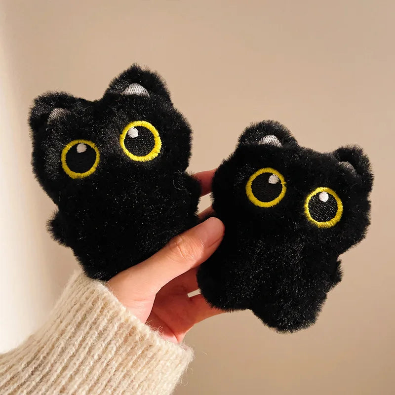 Black Cat Plush Keychain – Cute Kitten Charm Gift