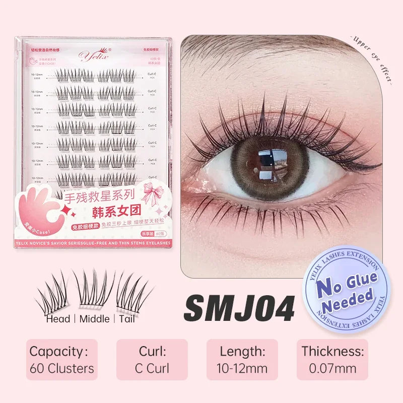 Glue-Free False Eyelash Clusters – Reusable DIY Lashes