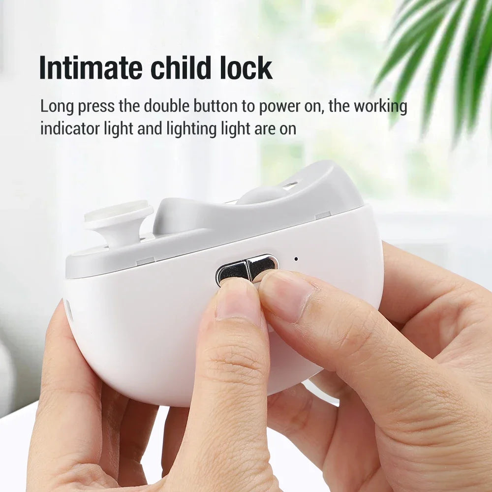 Electric Nail Clipper – Rechargeable Trimmer with Light