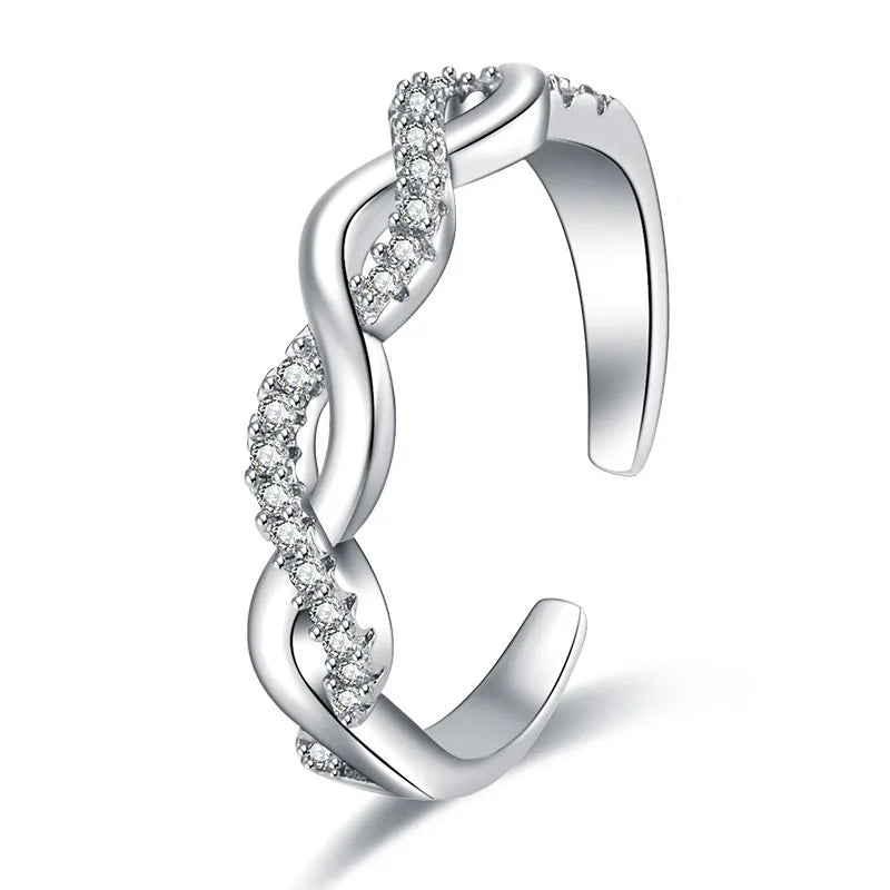 Sterling Silver Heart Ring – AAA Zircon, Women’s