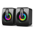 USB Desktop Speaker with Microphone – Wired Stereo