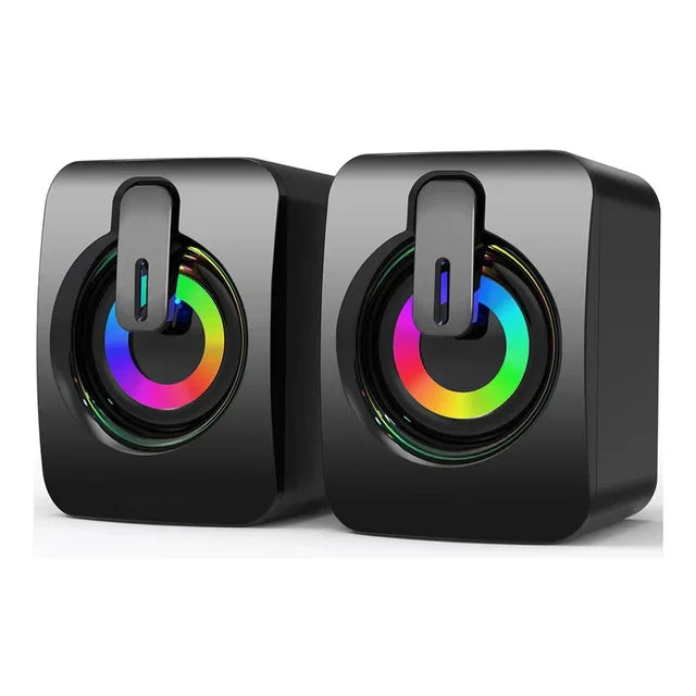USB Desktop Speaker with Microphone – Wired Stereo