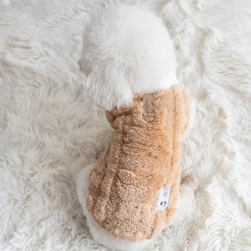 Fleece Dog Sweater – Warm Winter Pullover for Small Dogs