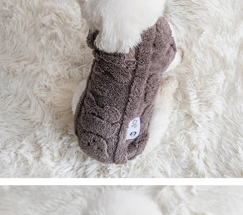 Fleece Dog Sweater – Warm Winter Pullover for Small Dogs