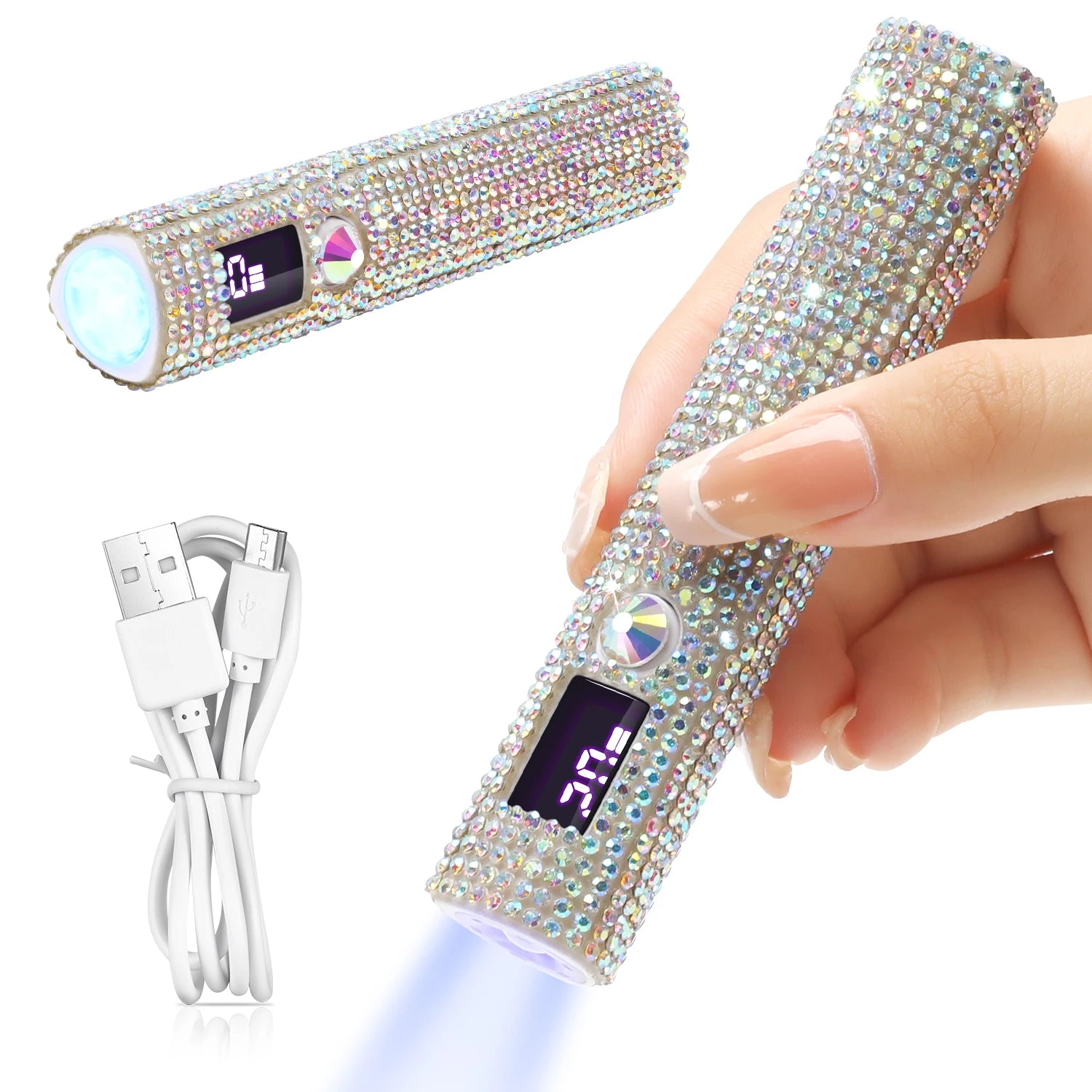 Mini UV/LED Nail Lamp – Portable Cordless Gel Nail Dryer with 2 Timer Modes