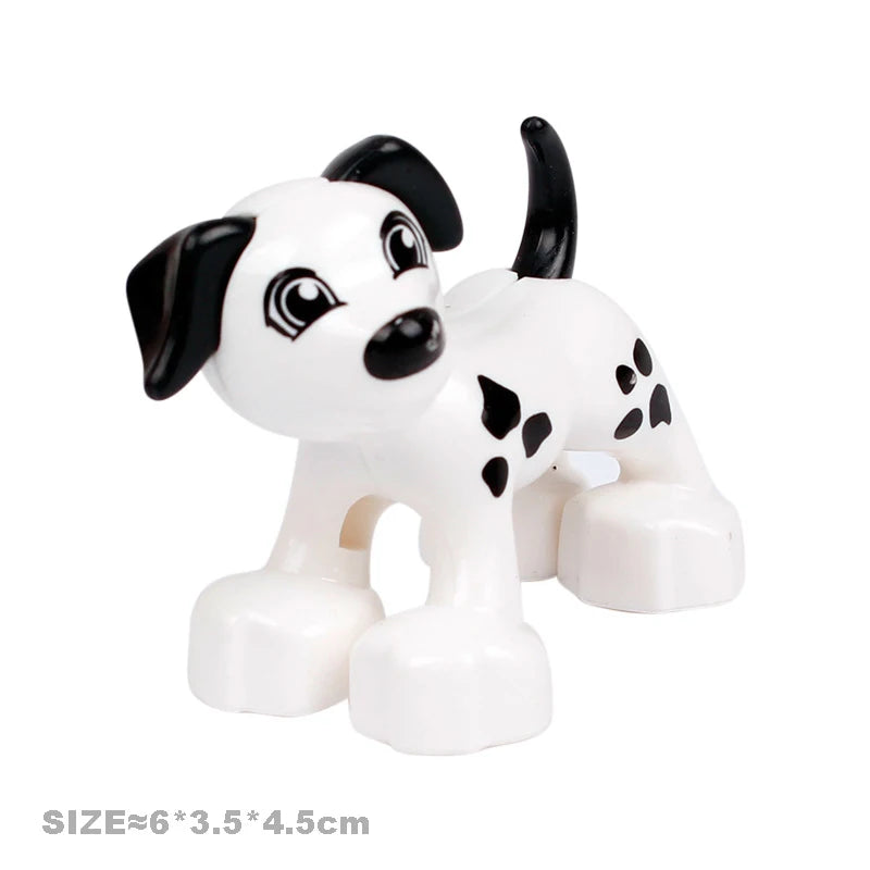 Farm Animal Building Blocks Set – Cat, Dog, Pig & Rabbit