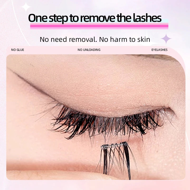 Glue-Free False Eyelash Clusters – Reusable DIY Lashes